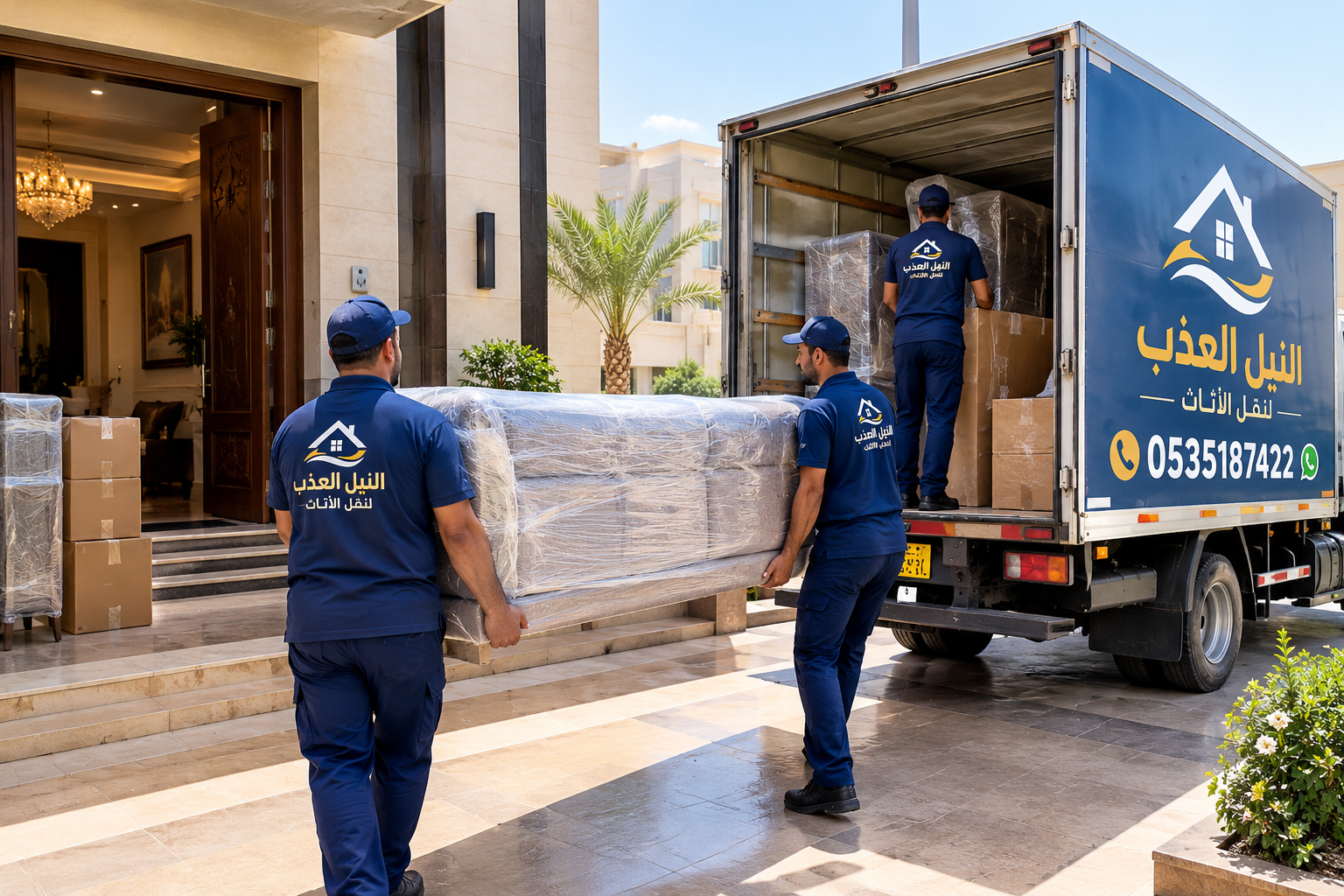 شركة النيل العذب لنقل الأثاث بالرياض 0535187422